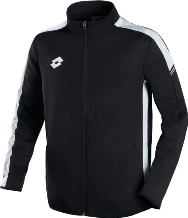 Lotto Lotto ELITE PLUS SWEAT FZ PL Мъжки футболен суитшърт, черно, размер