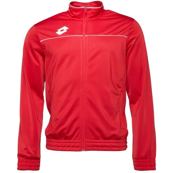 Lotto Lotto ELITE SWEAT FZ PL Мъжки футболен суитшърт, червено, размер