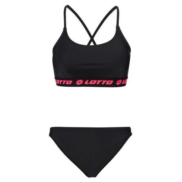 Lotto Lotto JELI Дамски бански костюм от две части, черно, размер