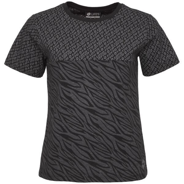 Lotto Lotto JOOLI Дамска по-къса тениска, черно, размер