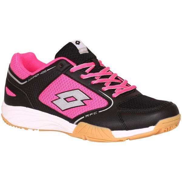 Lotto Lotto JUMPER 400 II JR L Обувки за момчета за спорт в зала, черно, размер 40.5