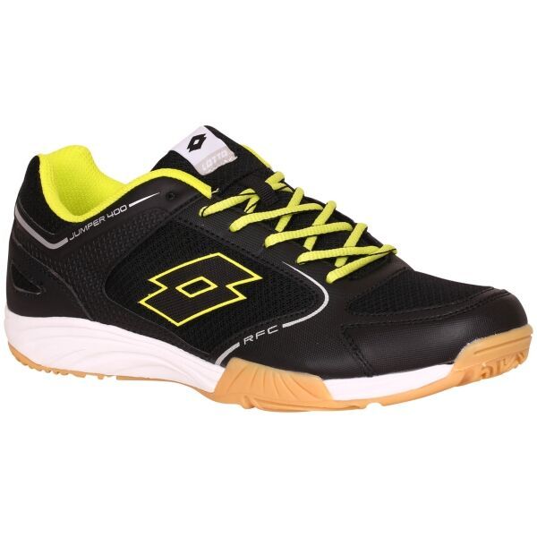 Lotto Lotto JUMPER 400 II JR L Обувки за момчета за спорт в зала, черно, размер 42.5