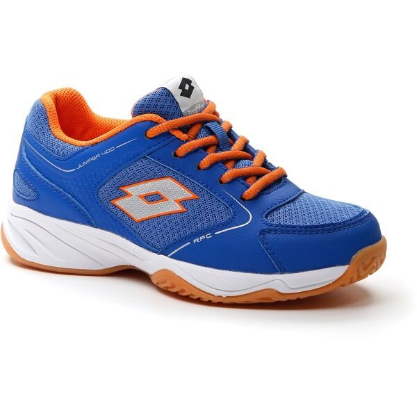 Lotto Lotto JUMPER 400 II JR L Обувки за момчета за спорт в зала, синьо, размер