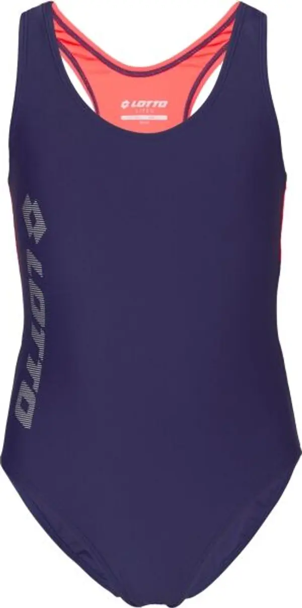 Lotto Lotto KARYNA Едноцветен цял бански за момичета, тъмносин, размер 128-134