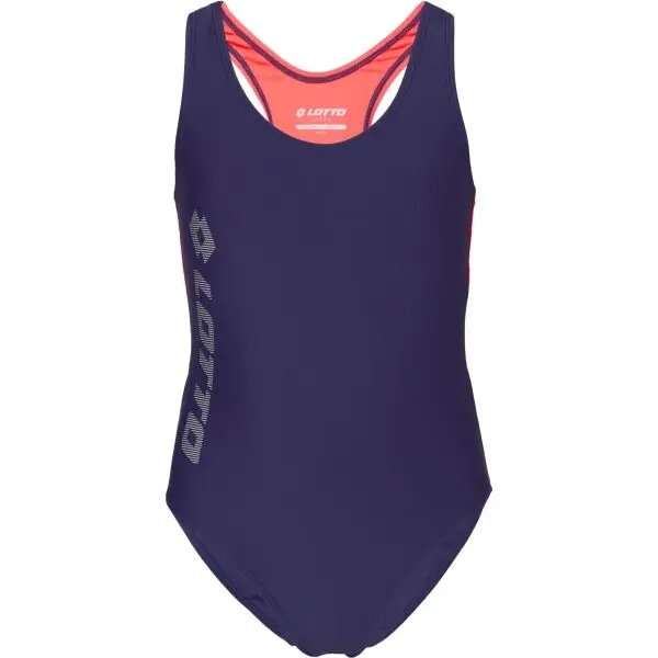 Lotto Lotto KARYNA Едноцветен цял бански за момичета, тъмносин, размер 164-170