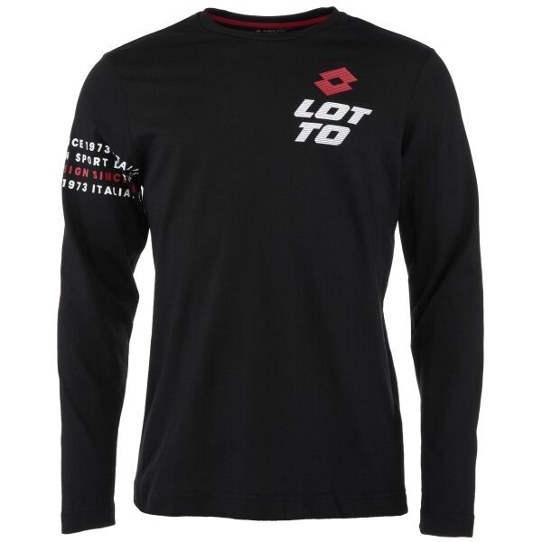Lotto Lotto LOGO DUE II TEE LS 1 Мъжка тениска, черно, размер