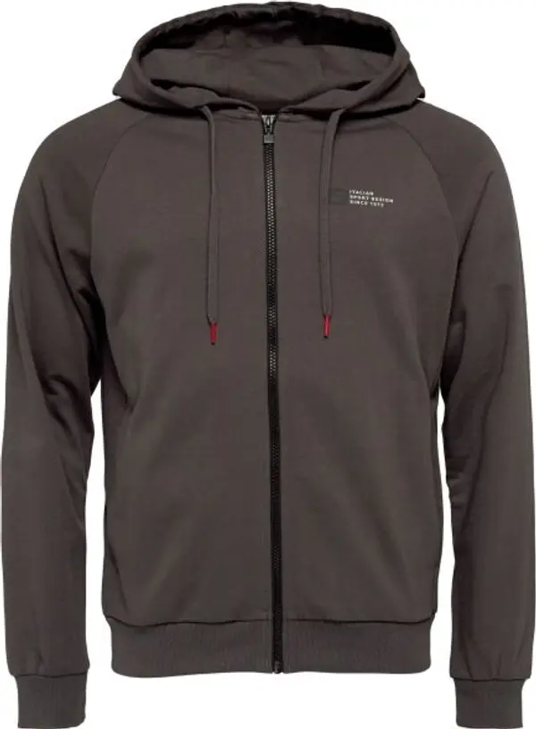 Lotto Lotto LOGO UNO HOODIE Мъжки суитшърт, тъмносиво, размер