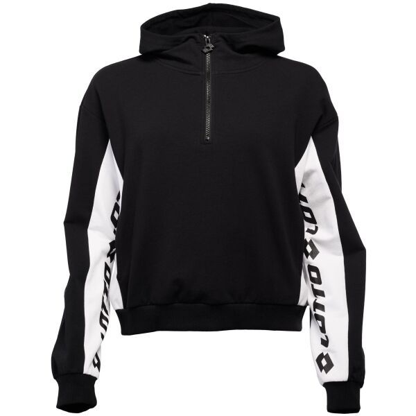 Lotto Lotto LIO Къс дамски суитшърт, черно, размер XS