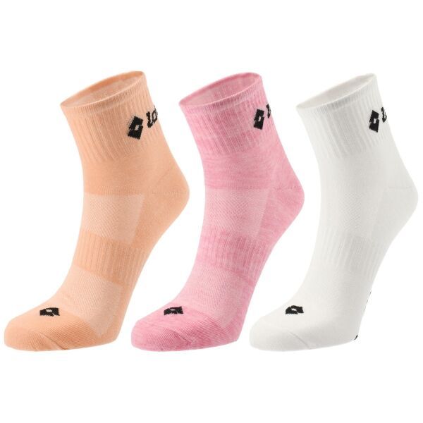 Lotto Lotto SPORT SOCK 3 PK Дамски чорапи, оранжево, размер 39-42