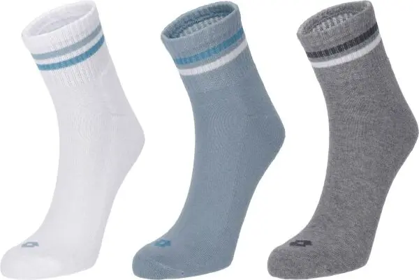 Lotto Lotto MIDI SOCKS 3P Универсални  чорапи, бяло, размер 39-42