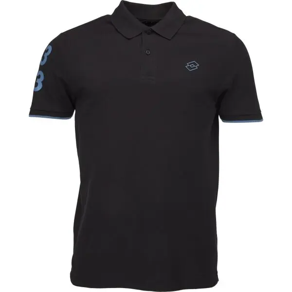 Lotto Lotto POLO PORTOFINO Мъжка тениска с яка, черно, размер