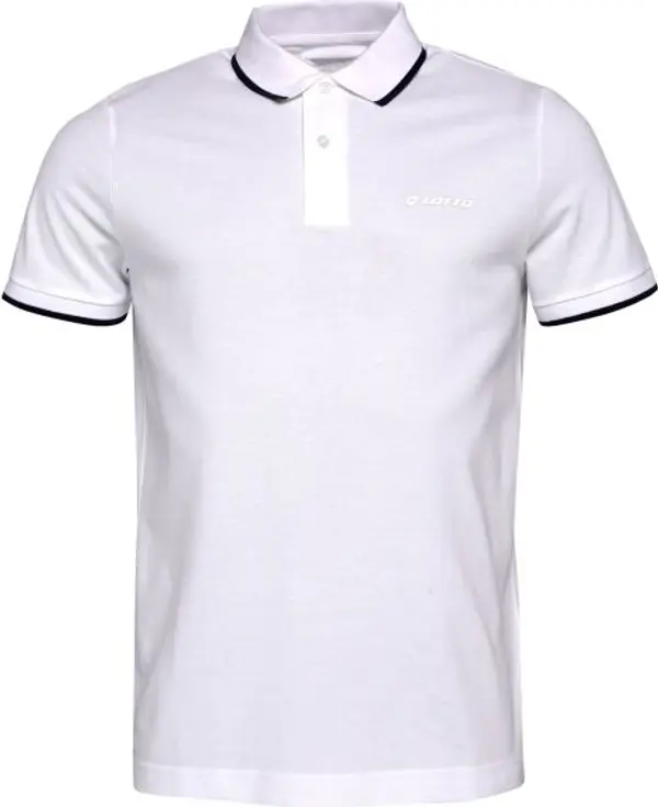 Lotto Lotto POLO SANREMO Мъжка тениска с яка, бяло, размер