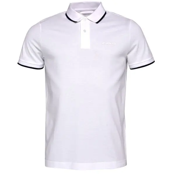 Lotto Lotto POLO SANREMO Мъжка тениска с яка, бяло, размер