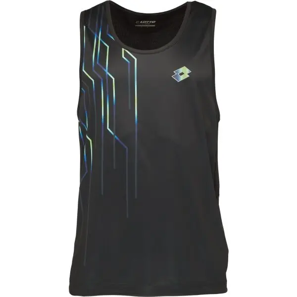 Lotto Lotto RUNNING III TANK Мъжки потник за бягане, черно, размер