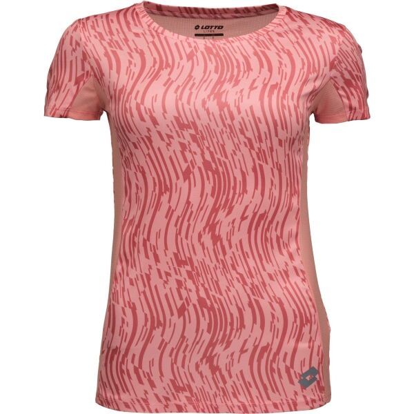 Lotto Lotto RUNNING W II TEE PRT 1 Дамска тениска за бягане, оранжево, размер
