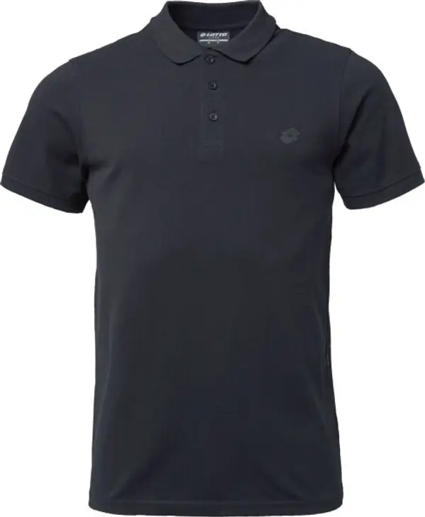 Lotto Lotto SAVVAS Мъжка тениска с яка, черно, размер