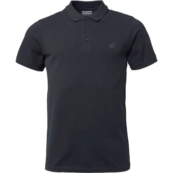 Lotto Lotto SAVVAS Мъжка тениска с яка, черно, размер XXL