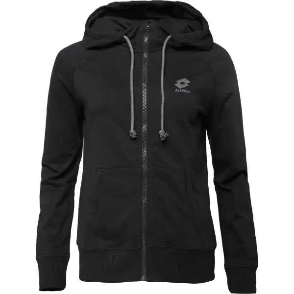 Lotto Lotto SMART OG FULL-ZIP HOODIE Дамски суитшърт, черно, размер