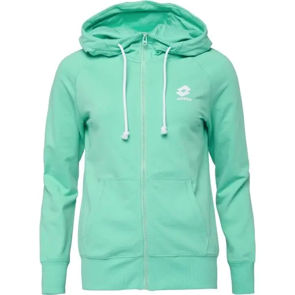 Lotto Lotto SMART OG FULL-ZIP HOODIE Дамски суитшърт, зелено, размер