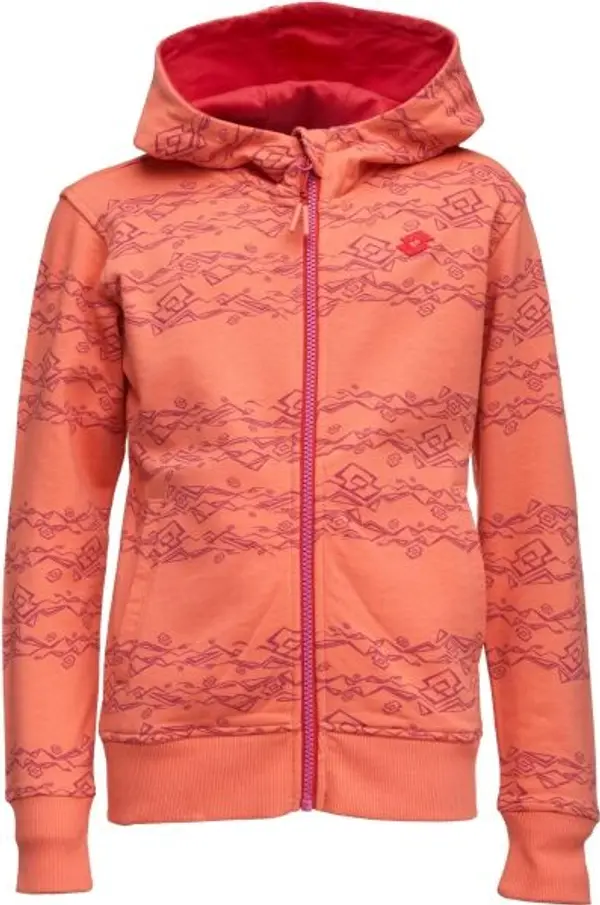 Lotto Lotto TEA Суитшърт за момичета с качулка, розово, размер 164-170