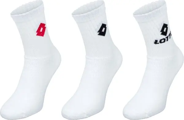 Lotto Lotto TENNIS 3P Универсални спортни чорапи, бяло, размер