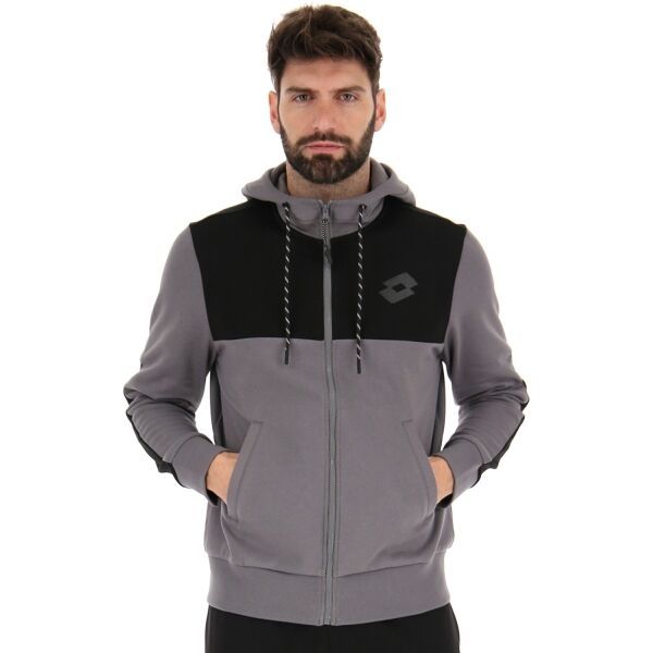 Lotto Lotto TRAINING PURE FULL-ZIP HOODIE Мъжки суитшърт, сиво, размер