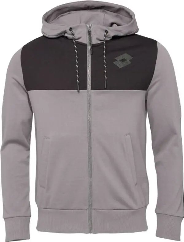 Lotto Lotto TRAINING PURE FULL-ZIP HOODIE Мъжки суитшърт, сиво, размер