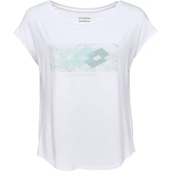 Lotto Lotto TROPICAL TEE III Дамска тениска, бяло, размер
