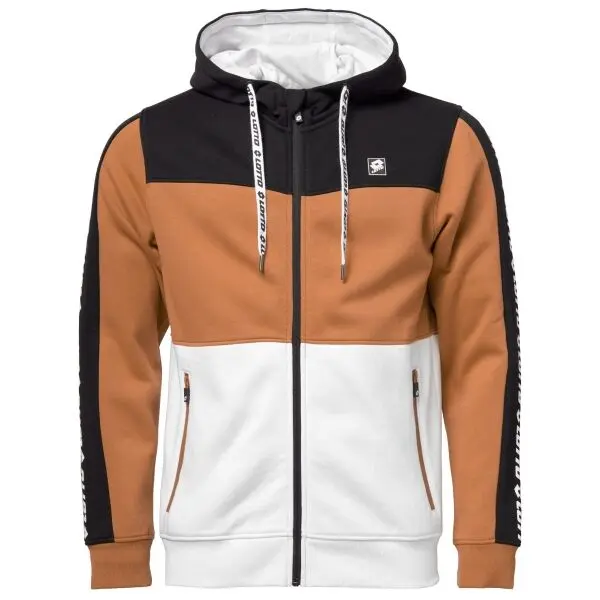 Lotto Lotto ZITAN Мъжки суитшърт с цип, кафяво, размер