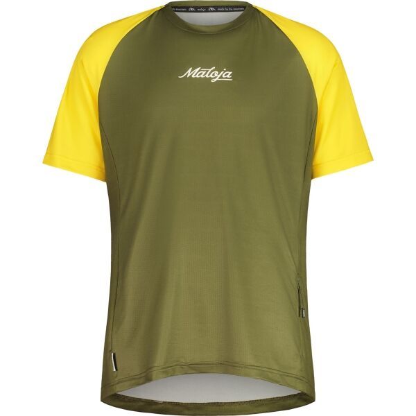 Maloja Maloja DENTRO Мъжка велосипедна тениска, тъмнозелено, размер XL