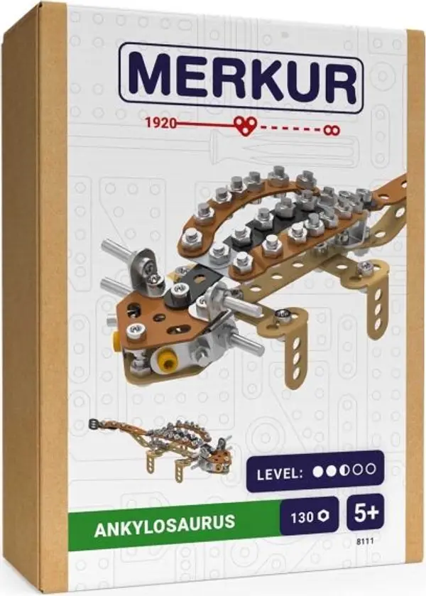 MERKUR MERKUR DINO - ANKYLOSAURUS Метален модел, микс, размер