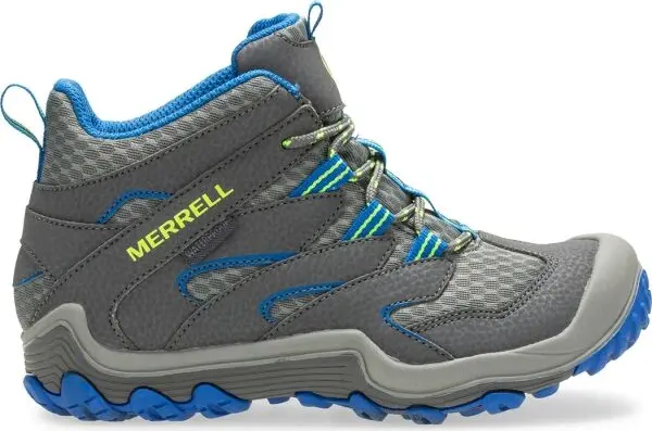 Merrell Merrell CHAMELEON 7 MID WP Детски туристически обувки, сиво, размер 33