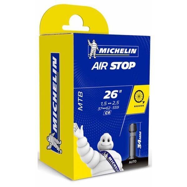 MICHELIN MICHELIN AIR STOP AUTO-SV 26x1.9/2.5 Вътрешна гума, черно, размер