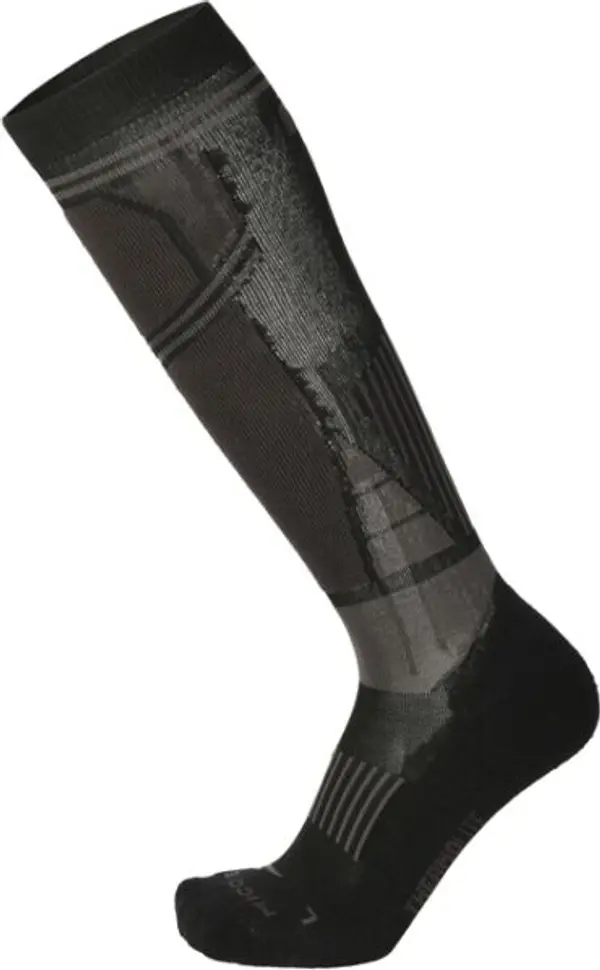Mico Mico MEDIUM WEIGHT M1 SKI Скиорски три четвърти чорапи, черно, размер XXL