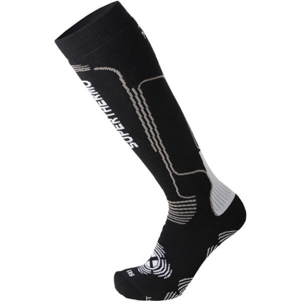 Mico Mico SUPERTHERMO PRIMALOFT SKI Скиорски три четвърти чорапи, черно, размер