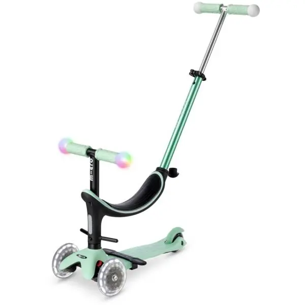 Micro Micro MINI2 GROW DELUXE MAGIC LED Детска тротинетка, тюркоазено, размер
