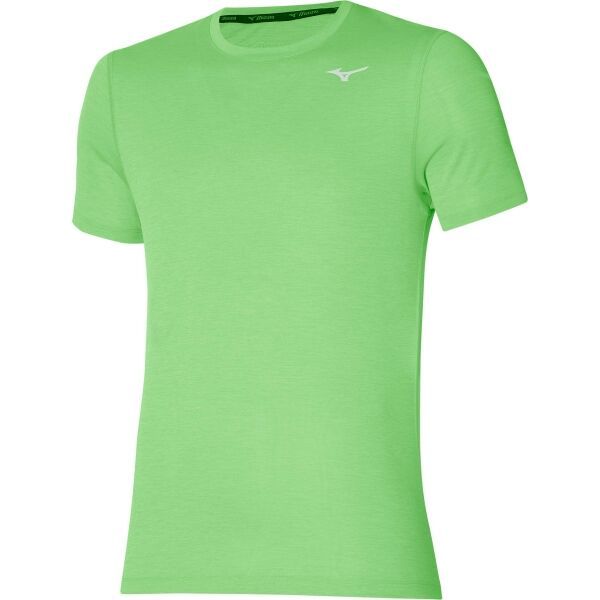 Mizuno Mizuno IMPULSE CORE TEE Мъжка тениска за бягане, светло-зелено, размер