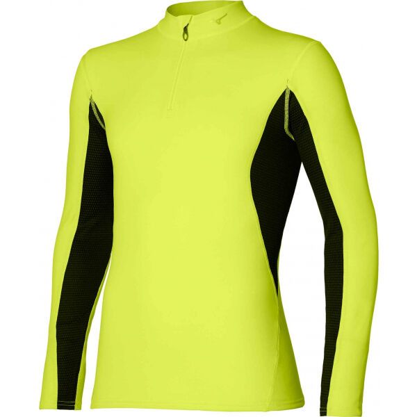 Mizuno Mizuno MID WEIGHT H/Z Мъжка термо блуза, жълто, размер
