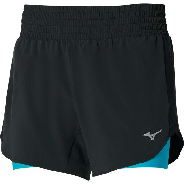 Mizuno Mizuno 2IN1 4.5 SHORT Дамски шорти за бягане, черно, размер XS