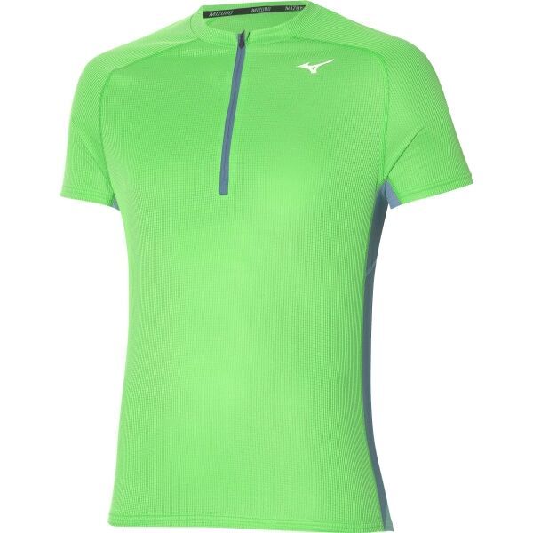 Mizuno Mizuno TRAIL DRYAEROFLOW HZ TEE Мъжка тениска за бягане, светло-зелено, размер