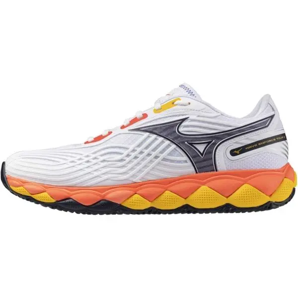 Mizuno Mizuno WAVE ENFORCE TOUR 2 CC Мъжки обувки за тенис, бяло, размер 45