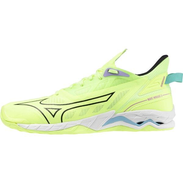 Mizuno Mizuno WAVE MIRAGE 5 Мъжки обувки за зала, светлоотразителен неон, размер 43