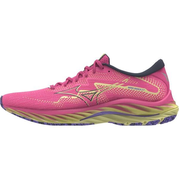 Mizuno Mizuno WAVE RIDER 27 W Дамски обувки за бягане, розово, размер 39