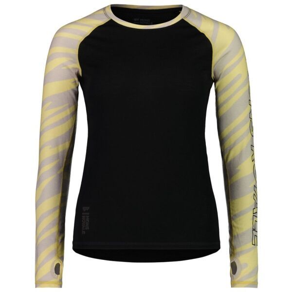 MONS ROYALE MONS ROYALE BELLA TECH LS Дамска функционална тениска от мерино, черно, размер L