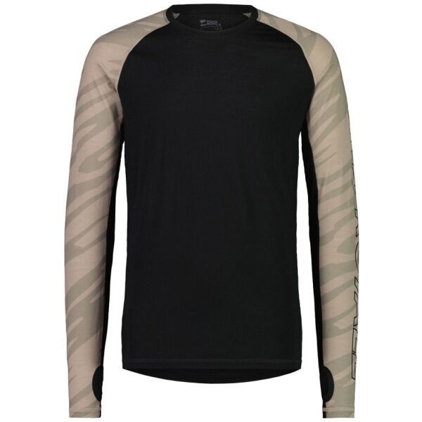 MONS ROYALE MONS ROYALE TEMPLE TECH LS Мъжка функционална блуза от мерино вълна, бежово, размер