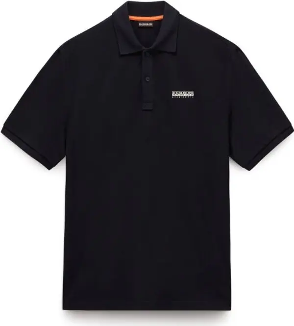 Napapijri Napapijri E-SMALL BOX Мъжка тениска с якичка, черно, размер