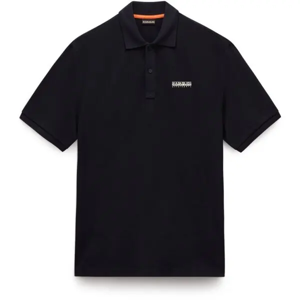 Napapijri Napapijri E-SMALL BOX Мъжка тениска с якичка, черно, размер