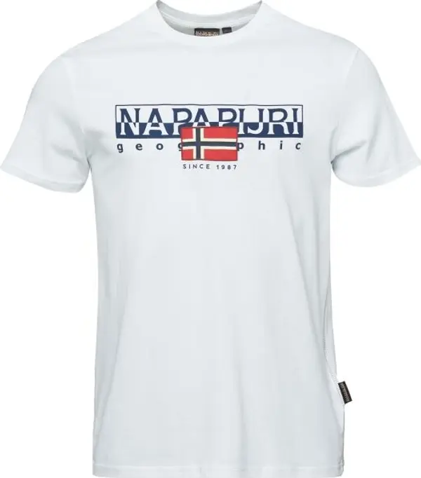 Napapijri Napapijri S-AYLMER Мъжка тениска, бяло, размер