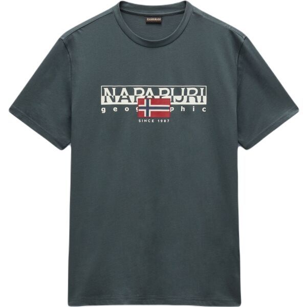 Napapijri Napapijri S-AYLMER Мъжка тениска, тъмнозелено, размер