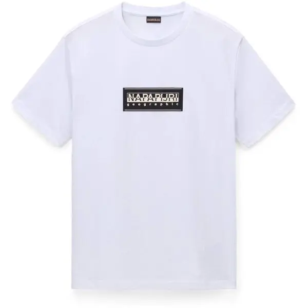 Napapijri Napapijri S-BOX LOGO Мъжка тениска, бяло, размер